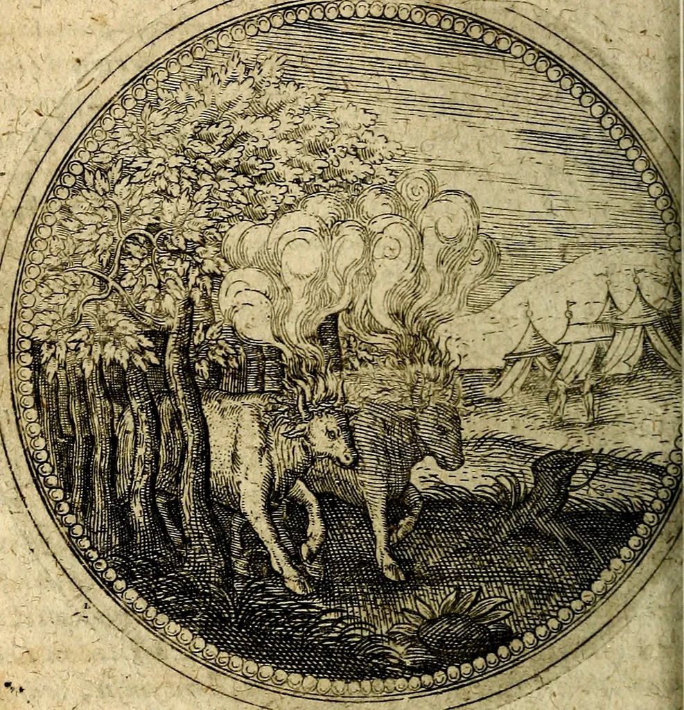 An illustration from Joachimi Camerarii Symbolorum et emblematum, centuriae quatuor .., 1668, leaf 261