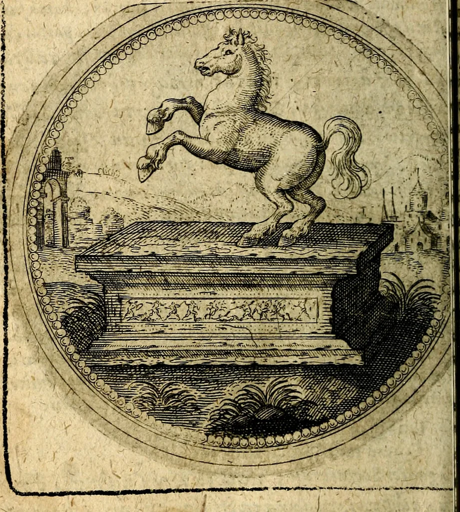 An illustration from Joachimi Camerarii Symbolorum et emblematum, centuriae quatuor .., 1668, leaf 275