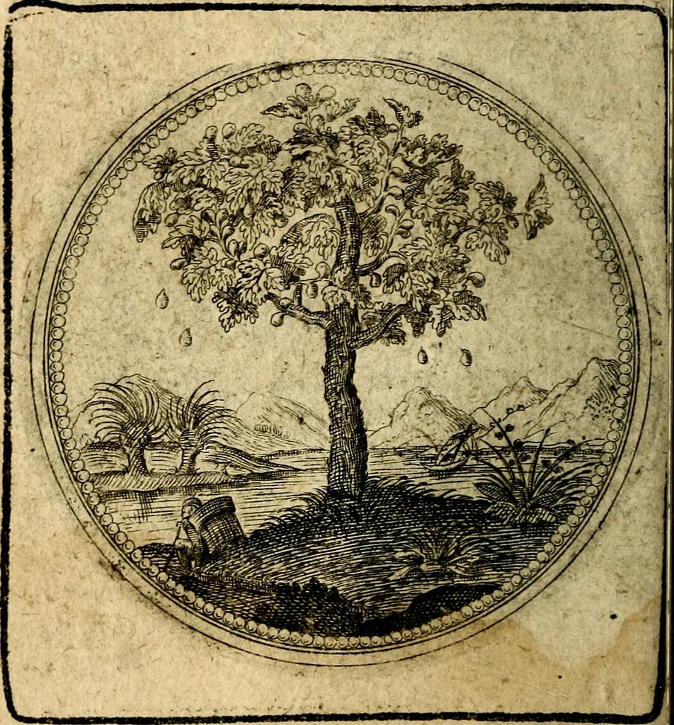 An illustration from Joachimi Camerarii Symbolorum et emblematum, centuriae quatuor .., 1668, leaf 29