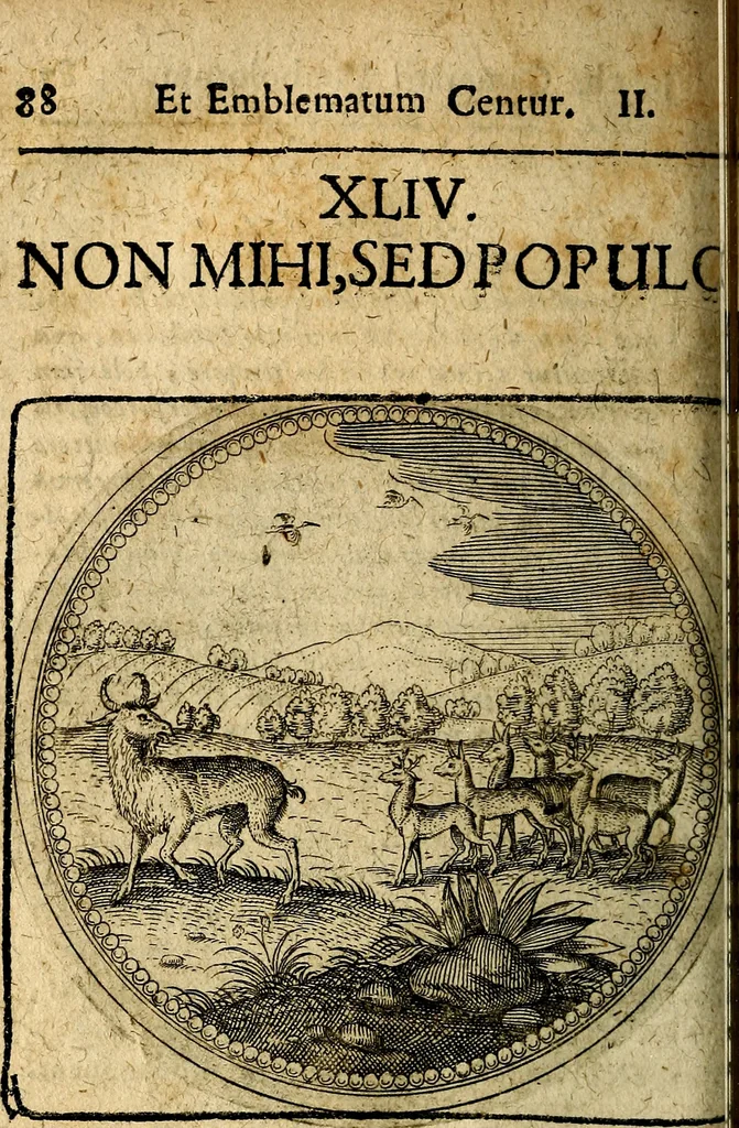 An illustration from Joachimi Camerarii Symbolorum et emblematum, centuriae quatuor .., 1668, leaf 299
