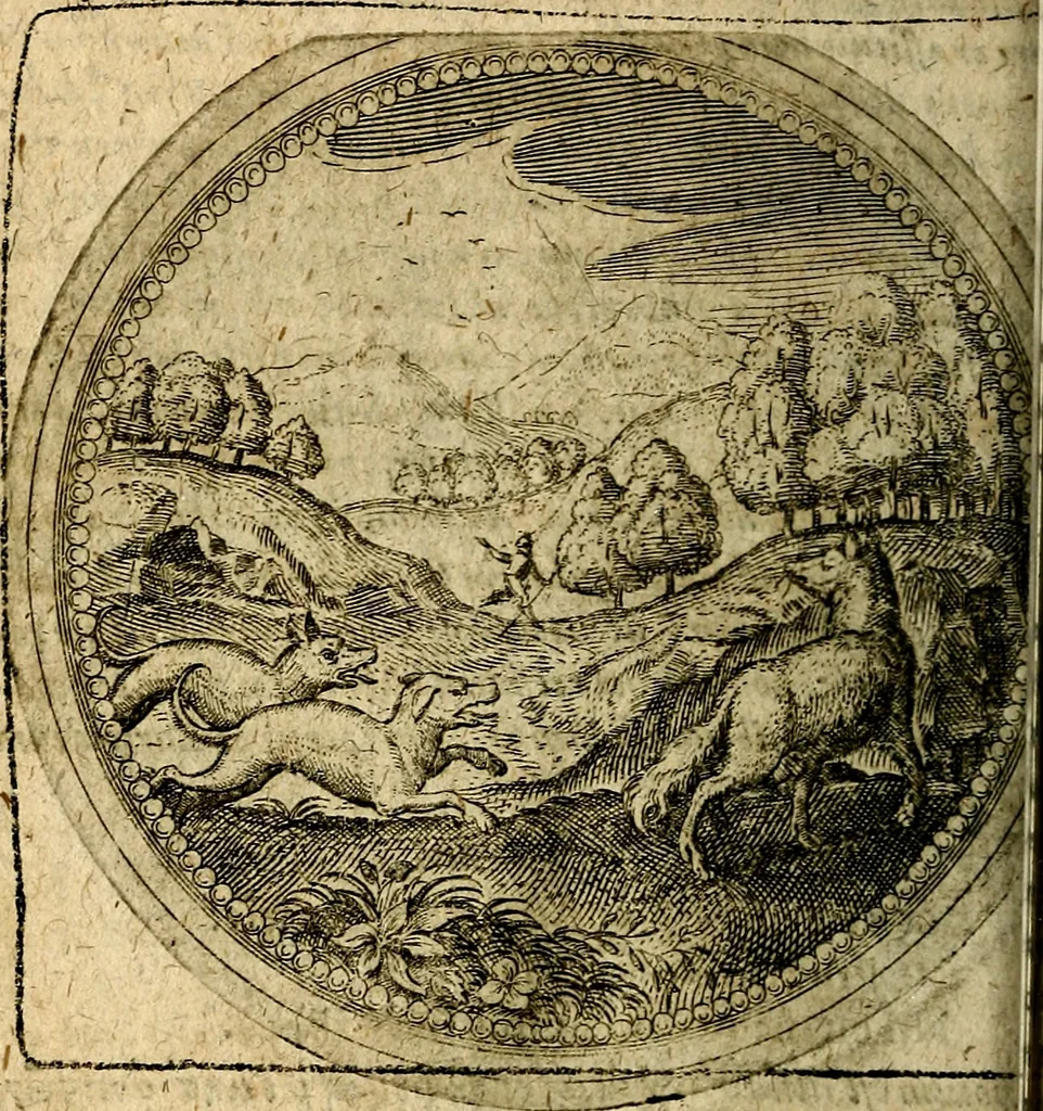 An illustration from Joachimi Camerarii Symbolorum et emblematum, centuriae quatuor .., 1668, leaf 323