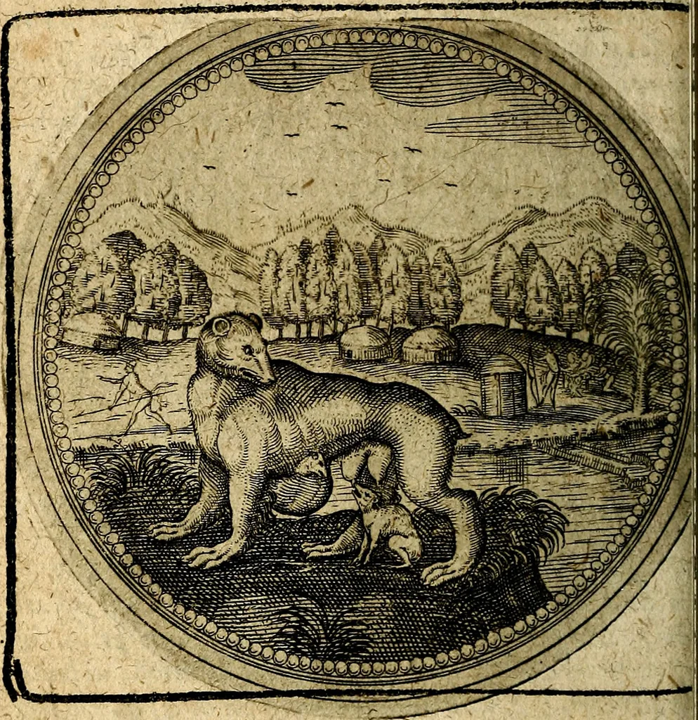 An illustration from Joachimi Camerarii Symbolorum et emblematum, centuriae quatuor .., 1668, leaf 327