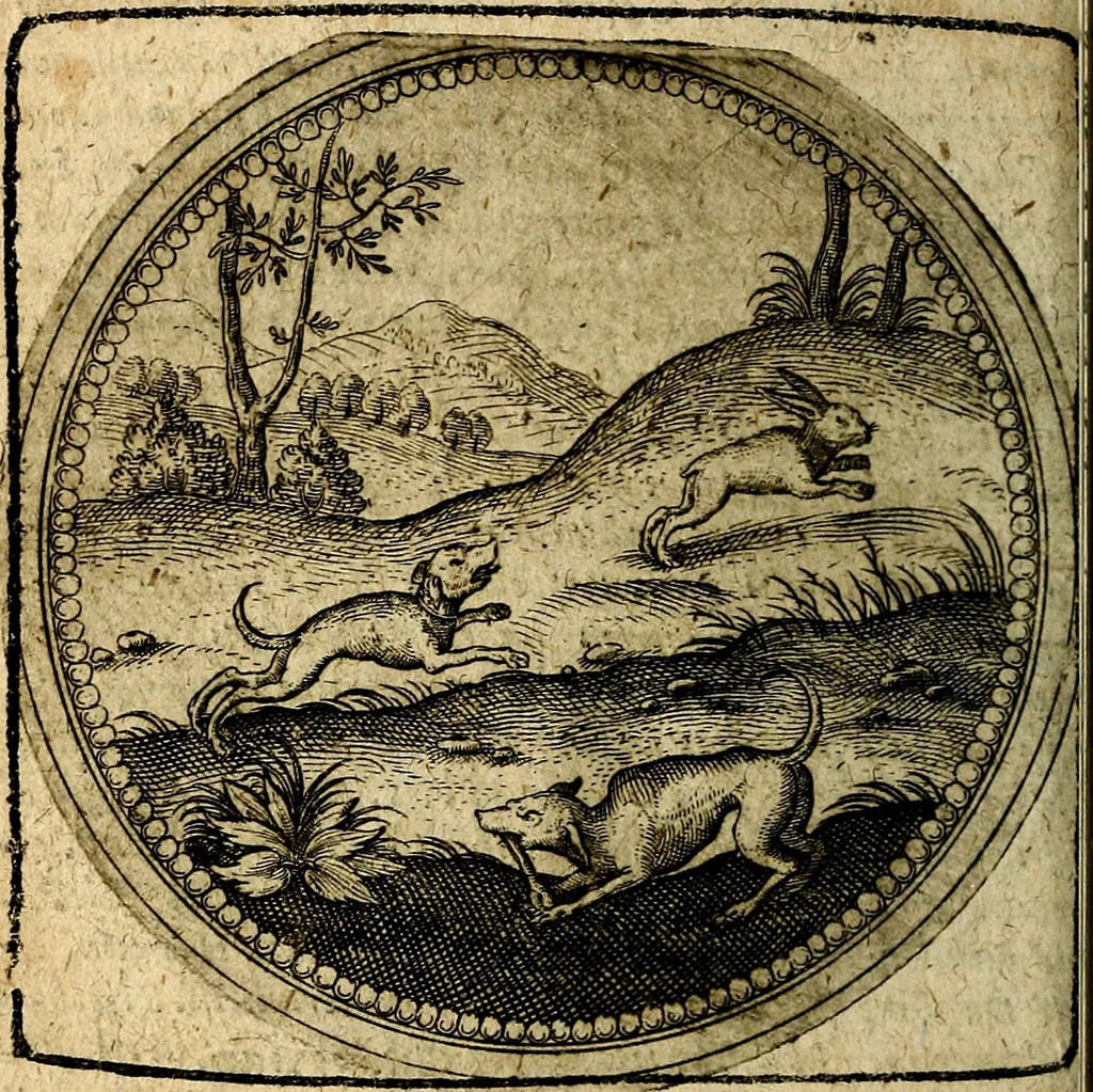 An illustration from Joachimi Camerarii Symbolorum et emblematum, centuriae quatuor .., 1668, leaf 329