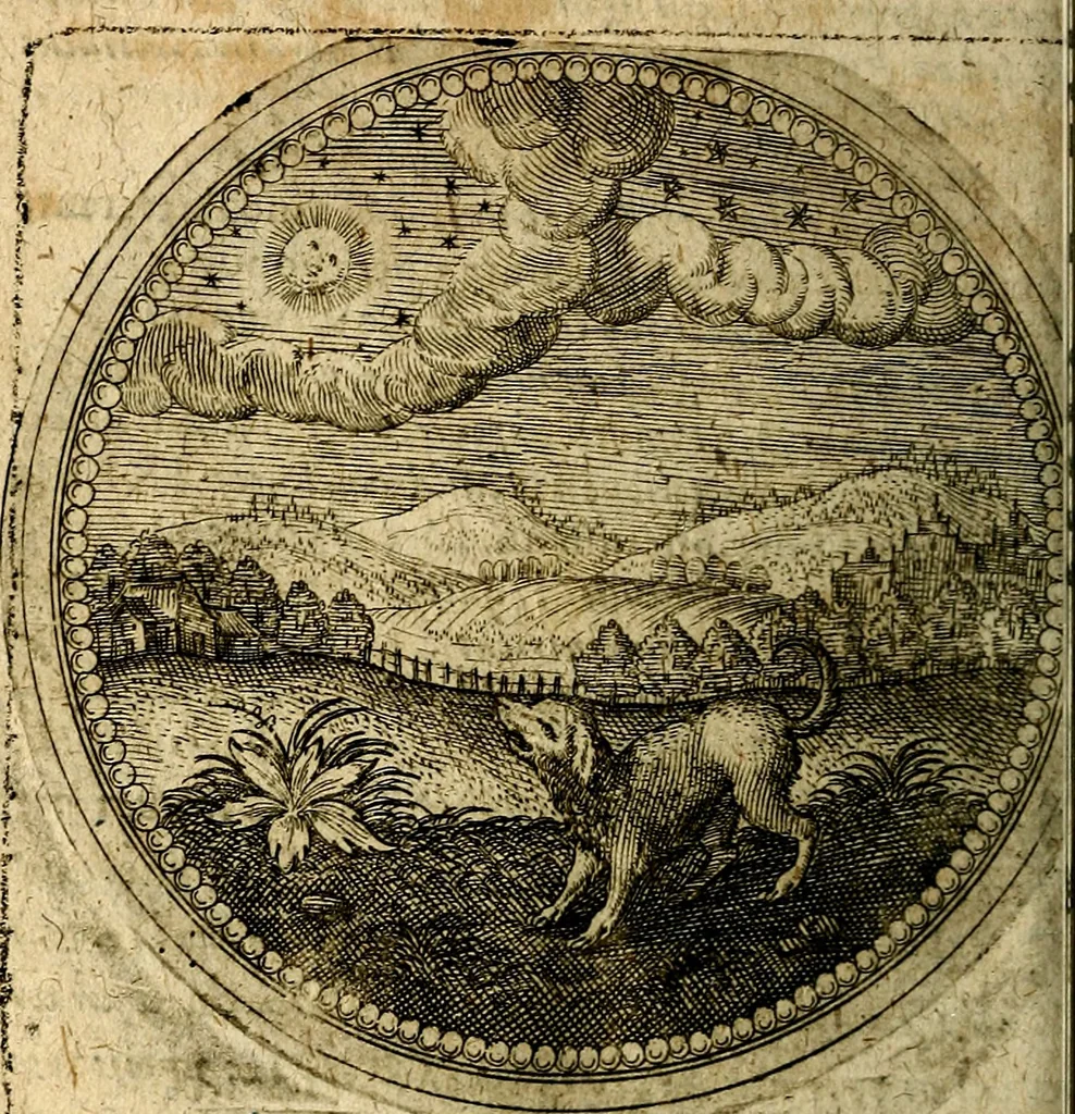 An illustration from Joachimi Camerarii Symbolorum et emblematum, centuriae quatuor .., 1668, leaf 333