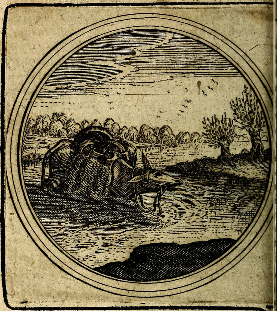 An illustration from Joachimi Camerarii Symbolorum et emblematum, centuriae quatuor .., 1668, leaf 359