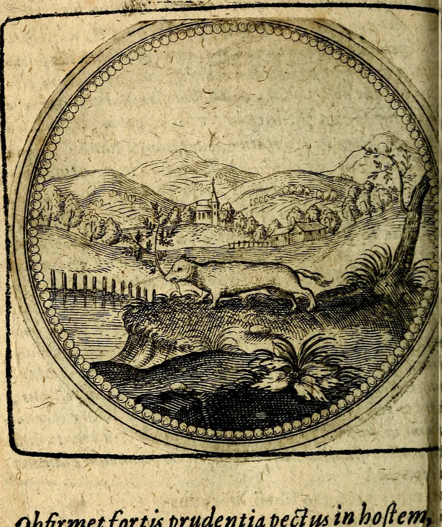 An illustration from Joachimi Camerarii Symbolorum et emblematum, centuriae quatuor .., 1668, leaf 369