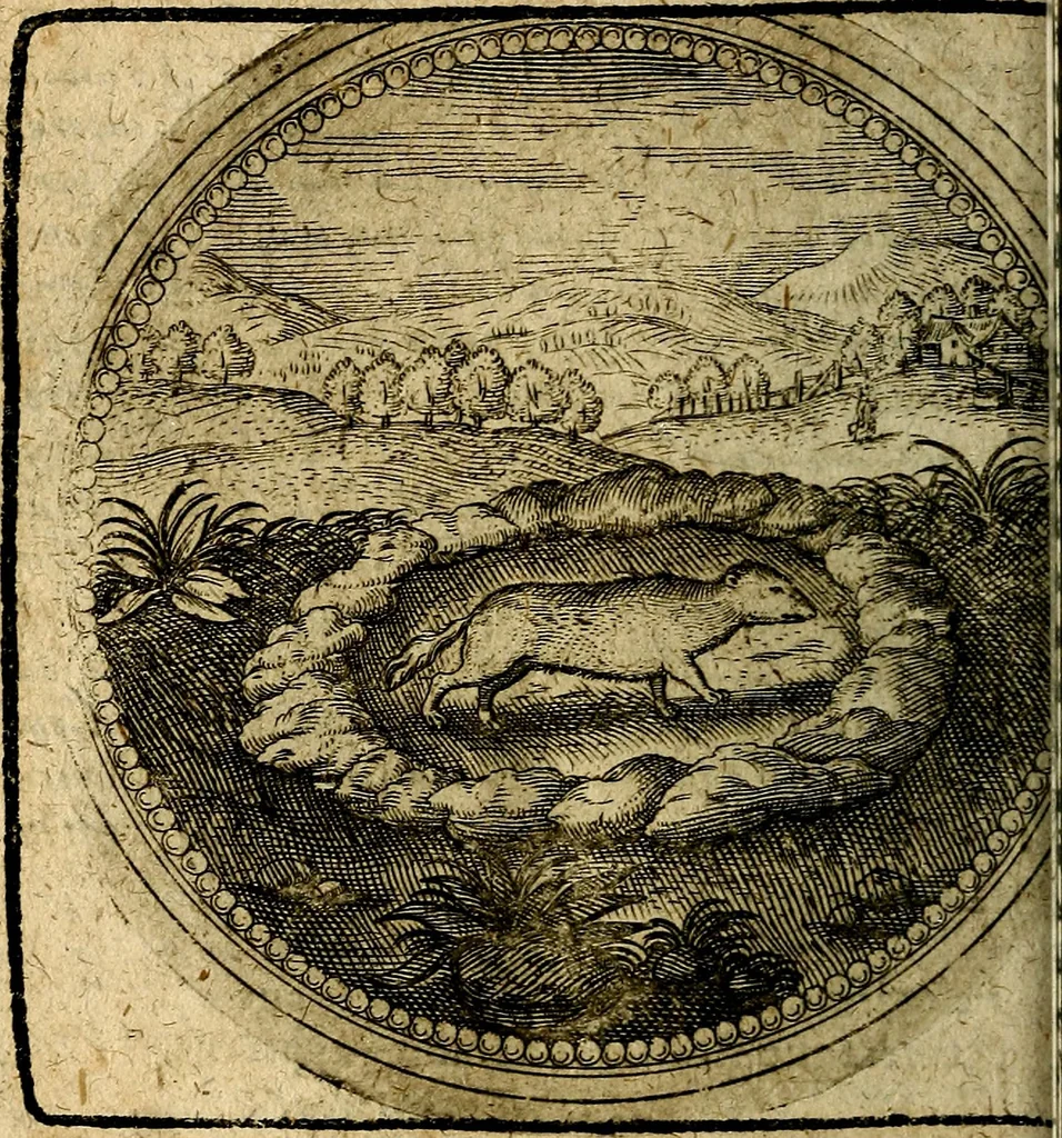 An illustration from Joachimi Camerarii Symbolorum et emblematum, centuriae quatuor .., 1668, leaf 373