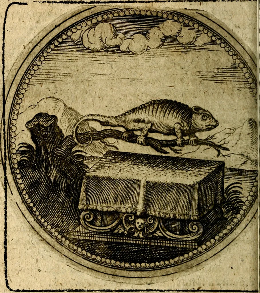 An illustration from Joachimi Camerarii Symbolorum et emblematum, centuriae quatuor .., 1668, leaf 391