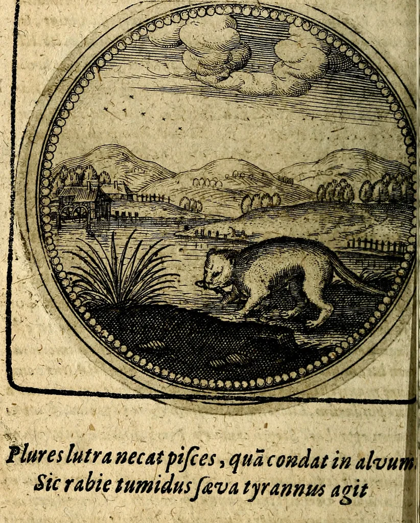 An illustration from Joachimi Camerarii Symbolorum et emblematum, centuriae quatuor .., 1668, leaf 401
