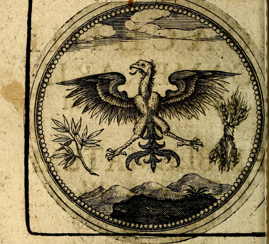 An illustration from Joachimi Camerarii Symbolorum et emblematum, centuriae quatuor .., 1668, leaf 419