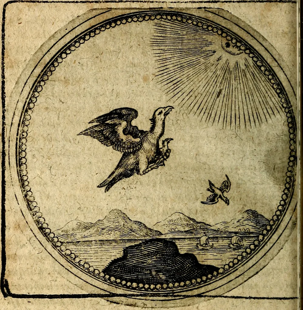 An illustration from Joachimi Camerarii Symbolorum et emblematum, centuriae quatuor .., 1668, leaf 435