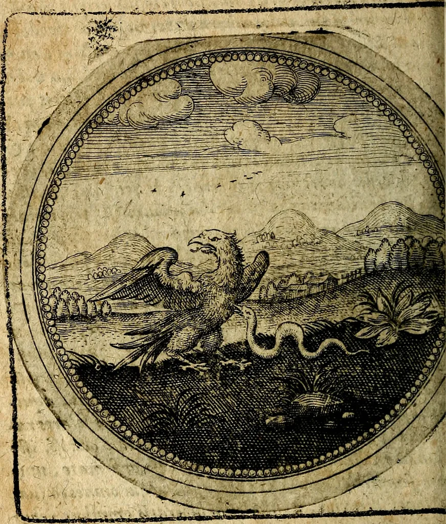 An illustration from Joachimi Camerarii Symbolorum et emblematum, centuriae quatuor .., 1668, leaf 447