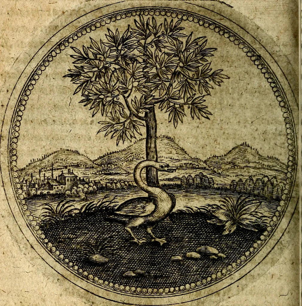 An illustration from Joachimi Camerarii Symbolorum et emblematum, centuriae quatuor .., 1668, leaf 467