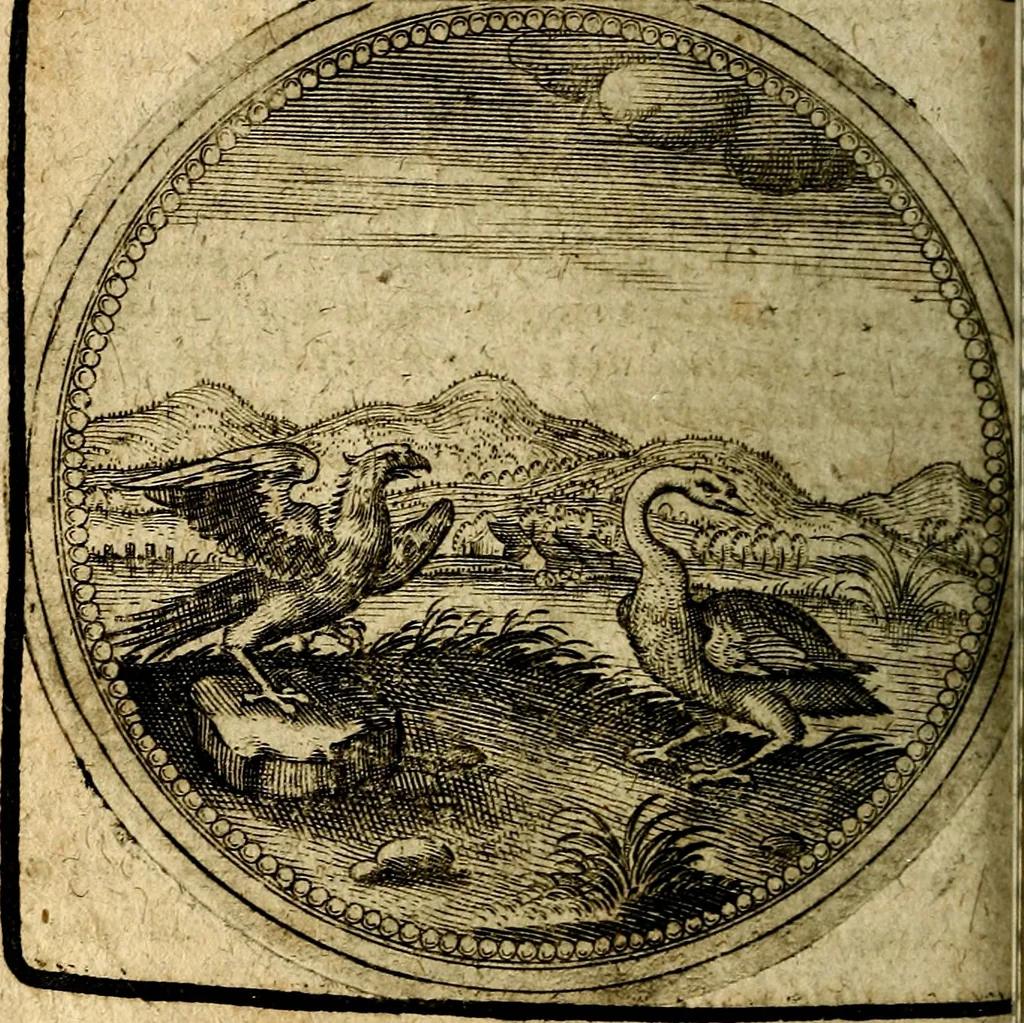 An illustration from Joachimi Camerarii Symbolorum et emblematum, centuriae quatuor .., 1668, leaf 469