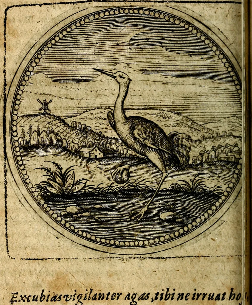 An illustration from Joachimi Camerarii Symbolorum et emblematum, centuriae quatuor .., 1668, leaf 471