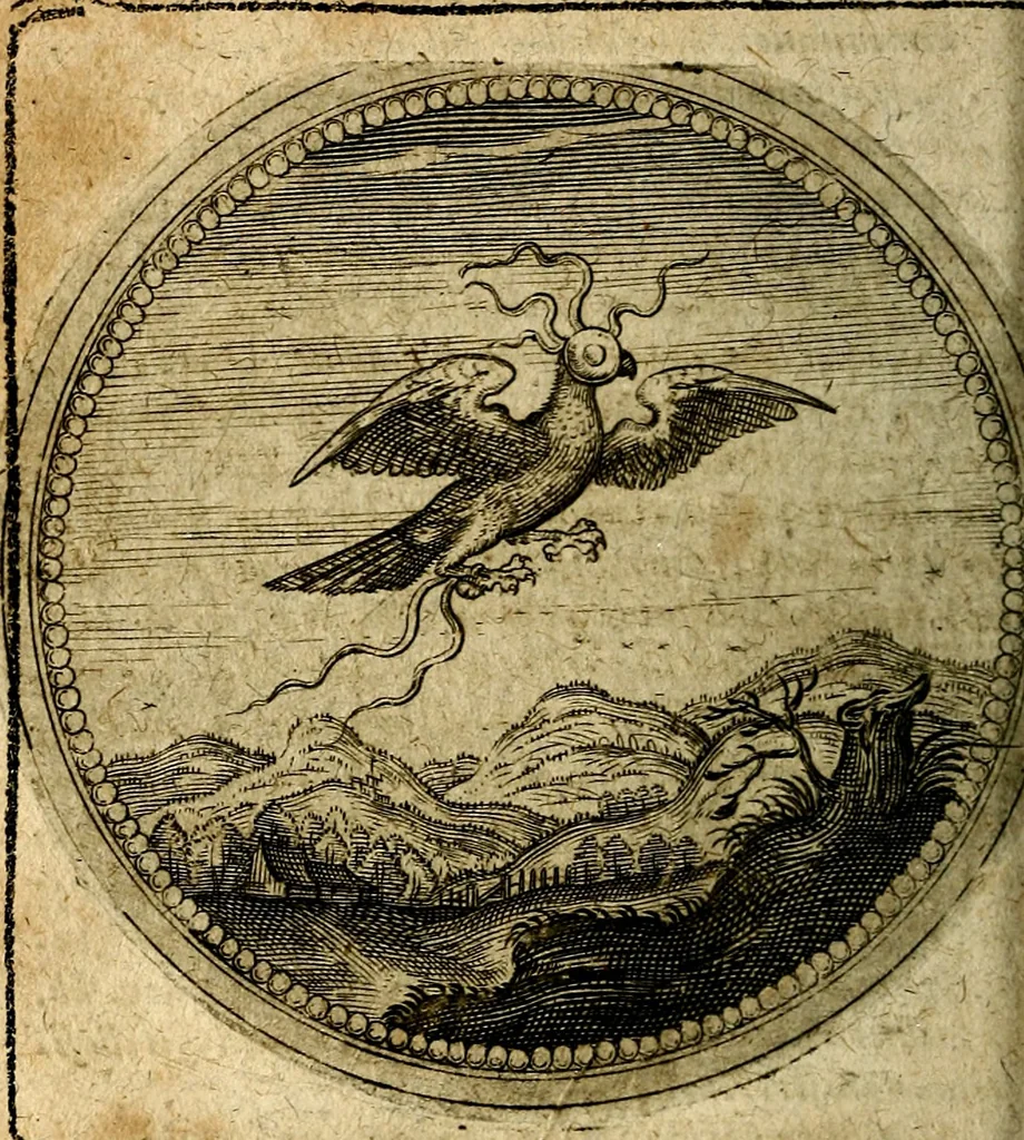 An illustration from Joachimi Camerarii Symbolorum et emblematum, centuriae quatuor .., 1668, leaf 479
