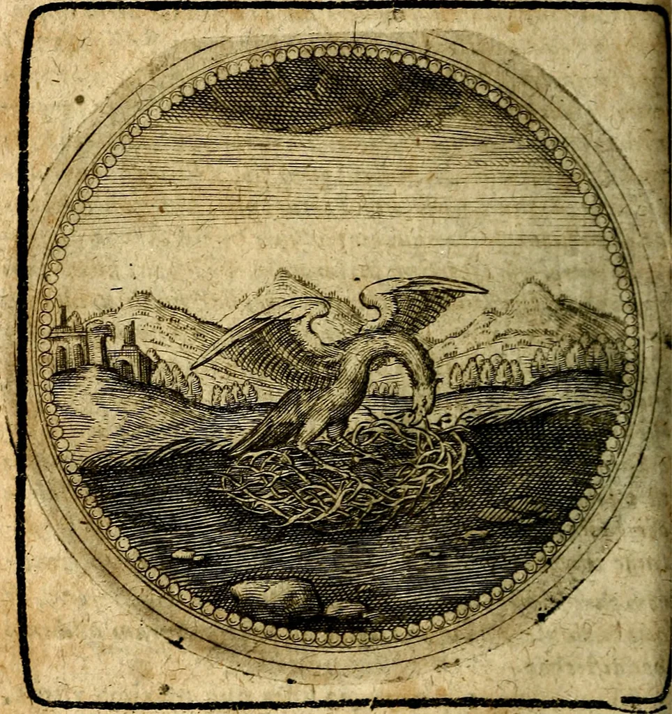 An illustration from Joachimi Camerarii Symbolorum et emblematum, centuriae quatuor .., 1668, leaf 493