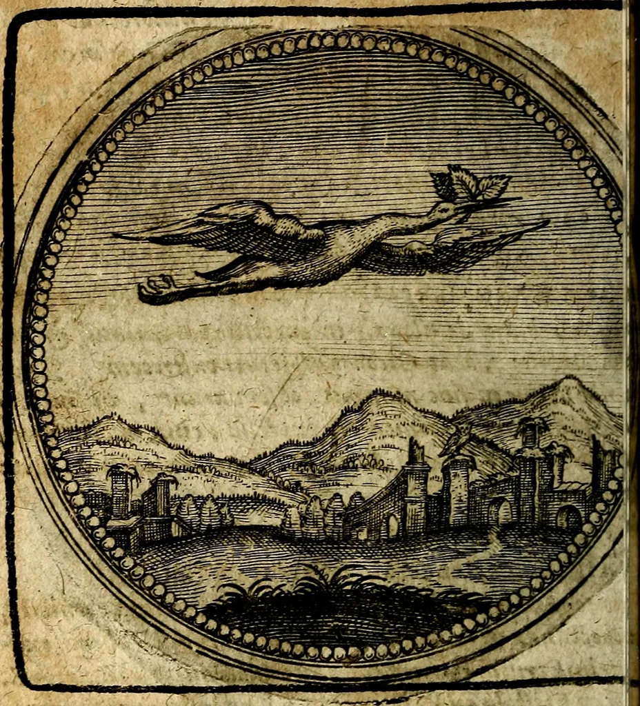 An illustration from Joachimi Camerarii Symbolorum et emblematum, centuriae quatuor .., 1668, leaf 499