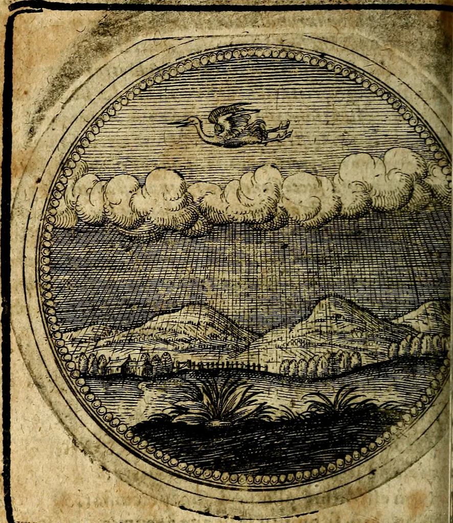 An illustration from Joachimi Camerarii Symbolorum et emblematum, centuriae quatuor .., 1668, leaf 501