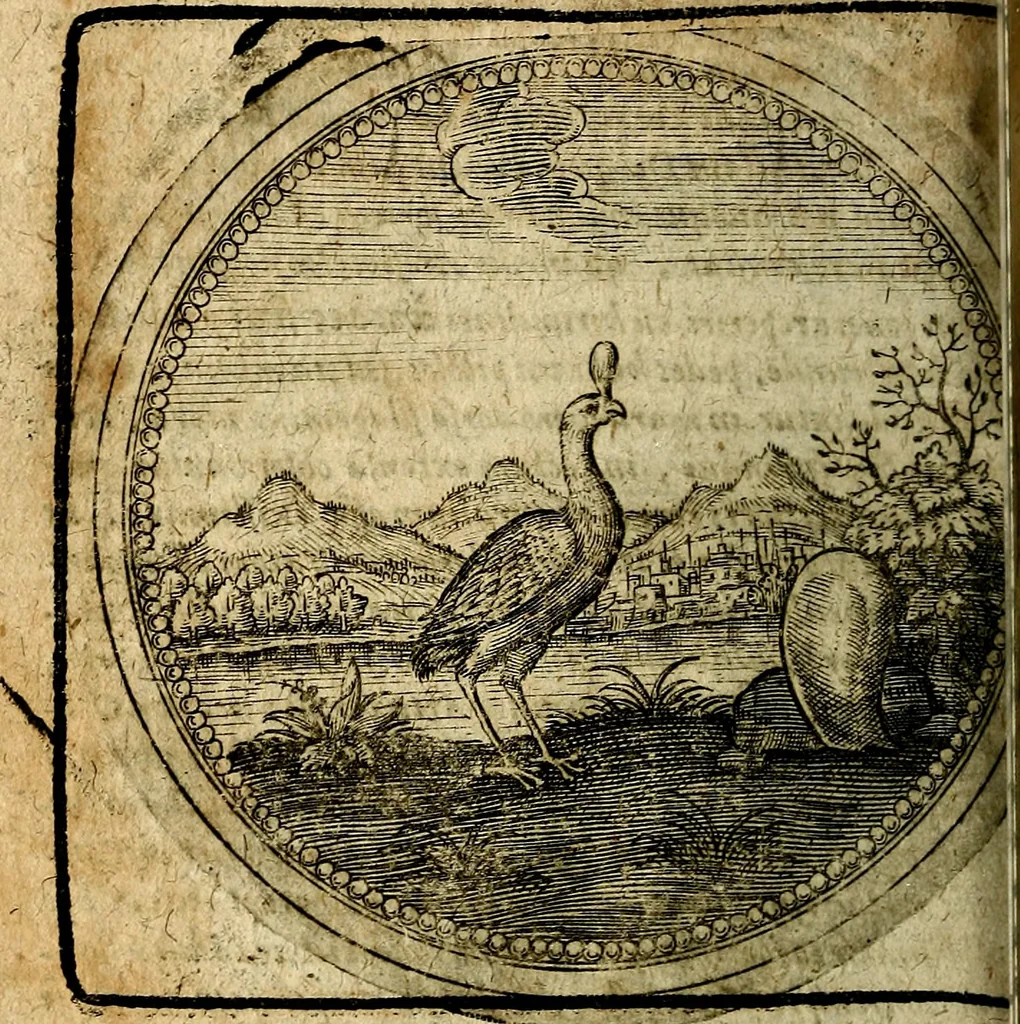 An illustration from Joachimi Camerarii Symbolorum et emblematum, centuriae quatuor .., 1668, leaf 505