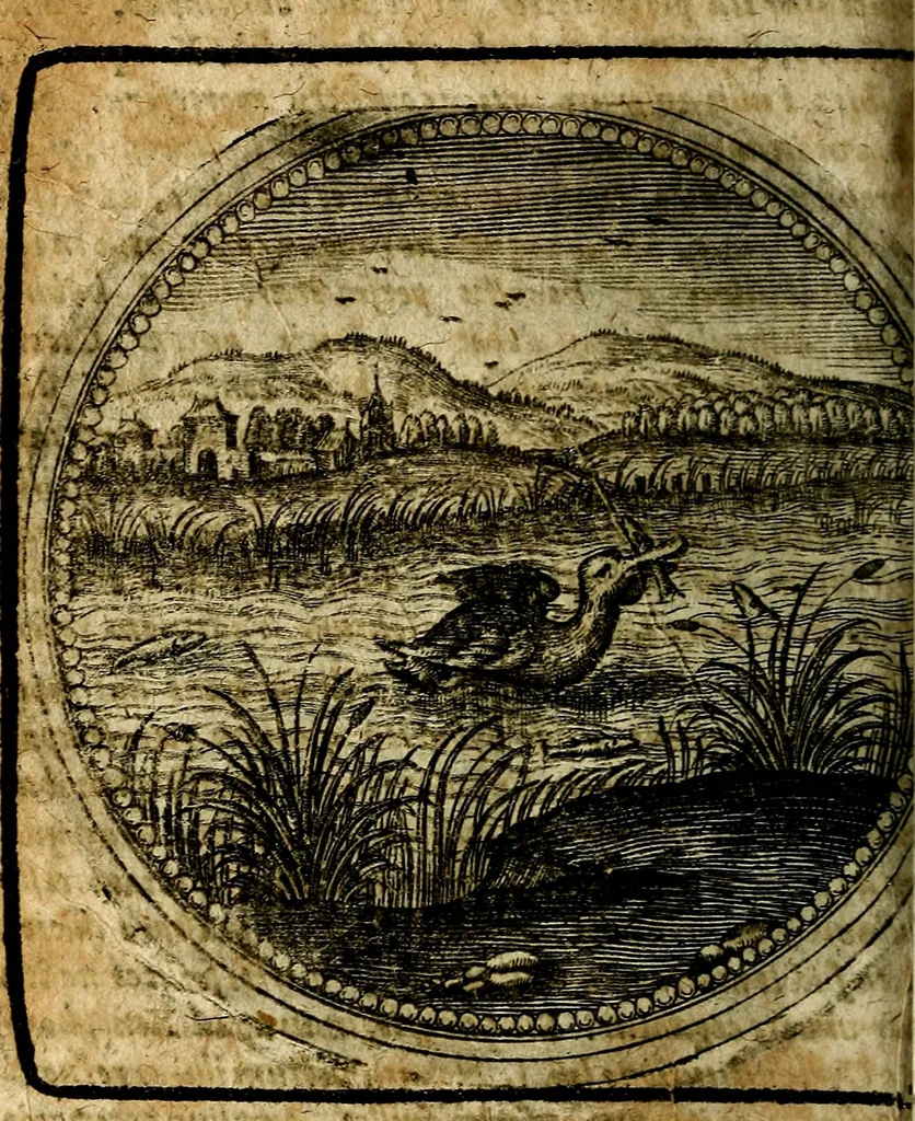 An illustration from Joachimi Camerarii Symbolorum et emblematum, centuriae quatuor .., 1668, leaf 515
