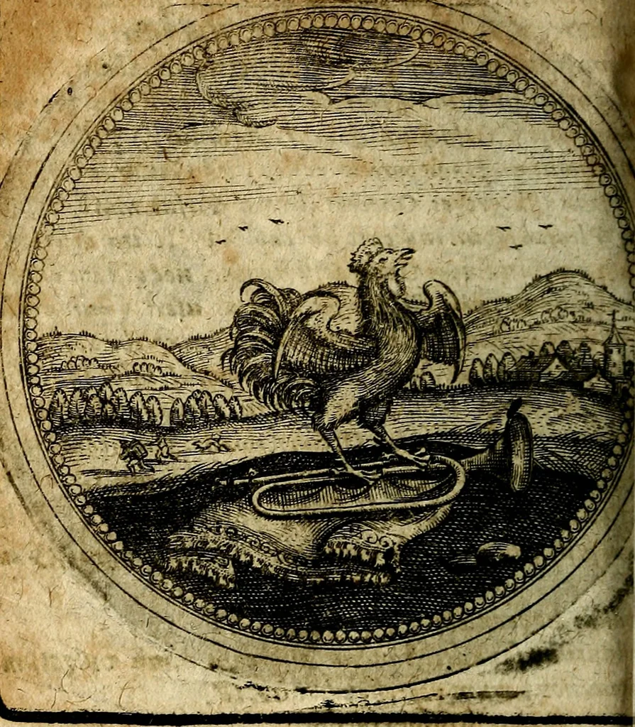 An illustration from Joachimi Camerarii Symbolorum et emblematum, centuriae quatuor .., 1668, leaf 517