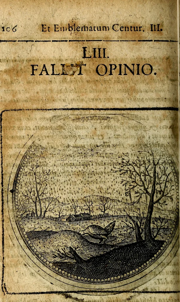 An illustration from Joachimi Camerarii Symbolorum et emblematum, centuriae quatuor .., 1668, leaf 523