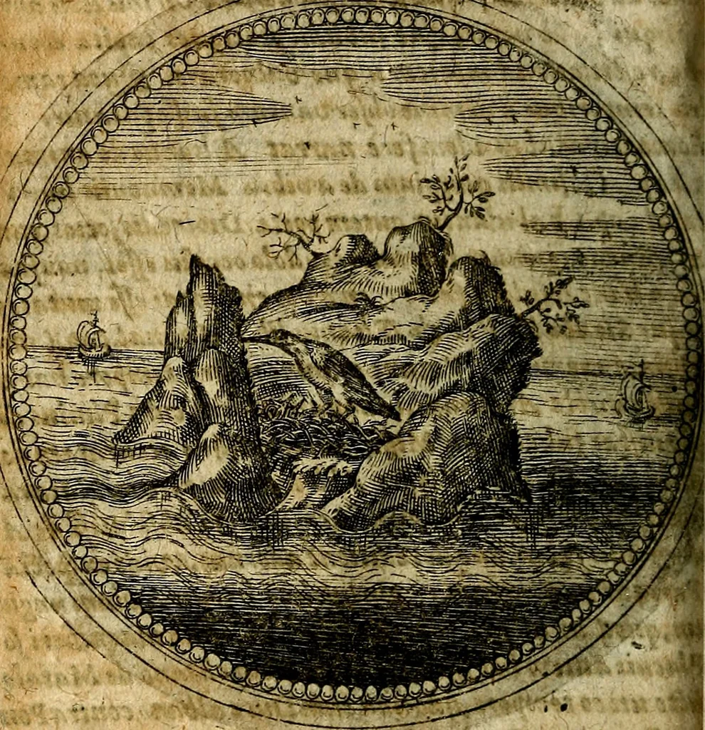 An illustration from Joachimi Camerarii Symbolorum et emblematum, centuriae quatuor .., 1668, leaf 527