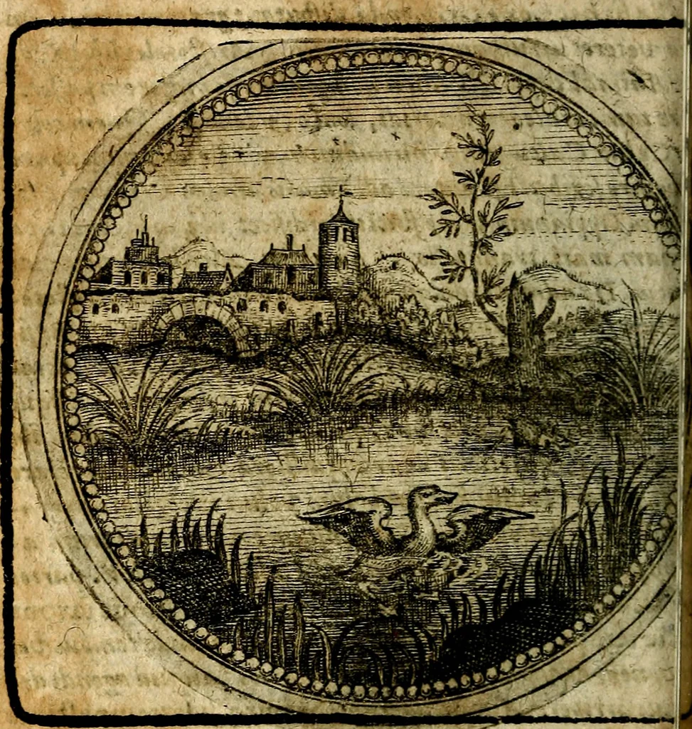 An illustration from Joachimi Camerarii Symbolorum et emblematum, centuriae quatuor .., 1668, leaf 529
