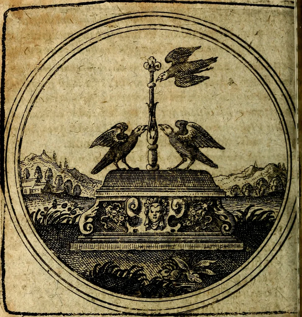 An illustration from Joachimi Camerarii Symbolorum et emblematum, centuriae quatuor .., 1668, leaf 531