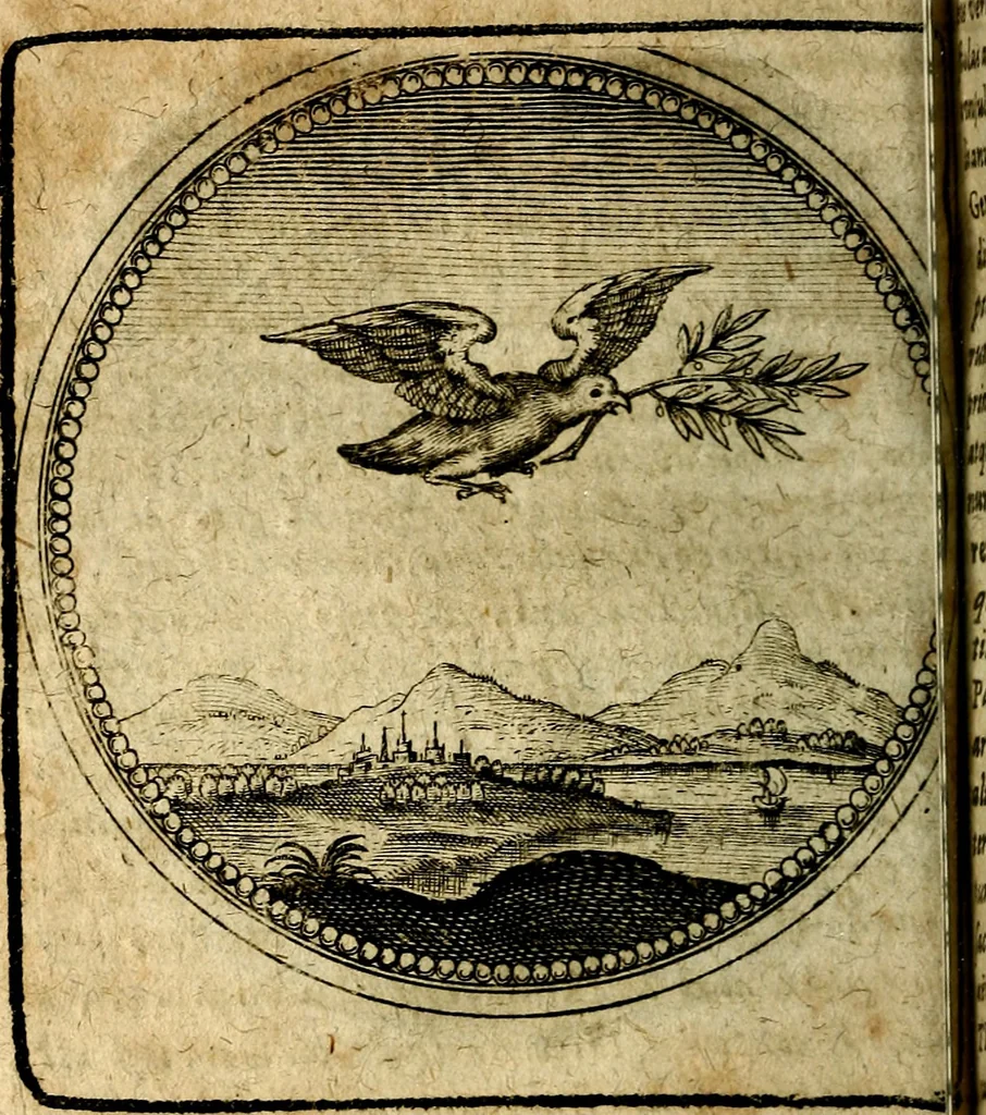 An illustration from Joachimi Camerarii Symbolorum et emblematum, centuriae quatuor .., 1668, leaf 535