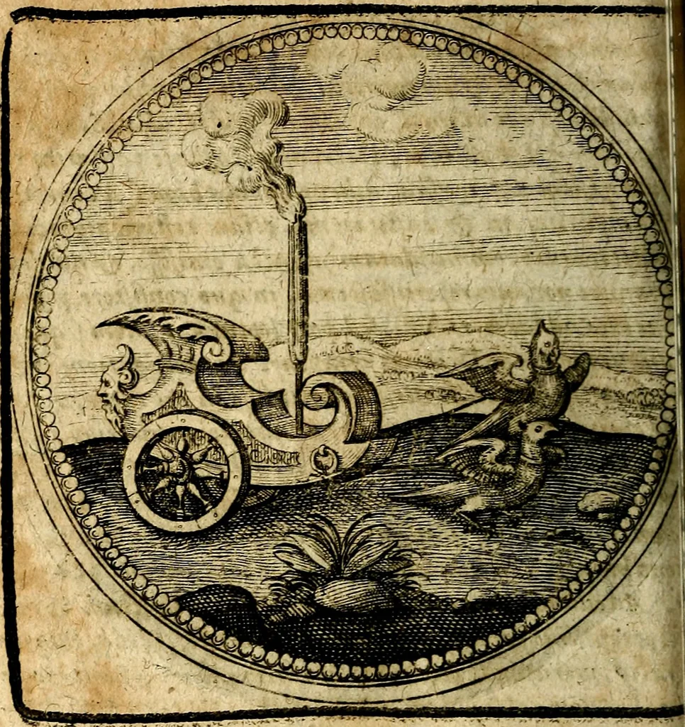 An illustration from Joachimi Camerarii Symbolorum et emblematum, centuriae quatuor .., 1668, leaf 537