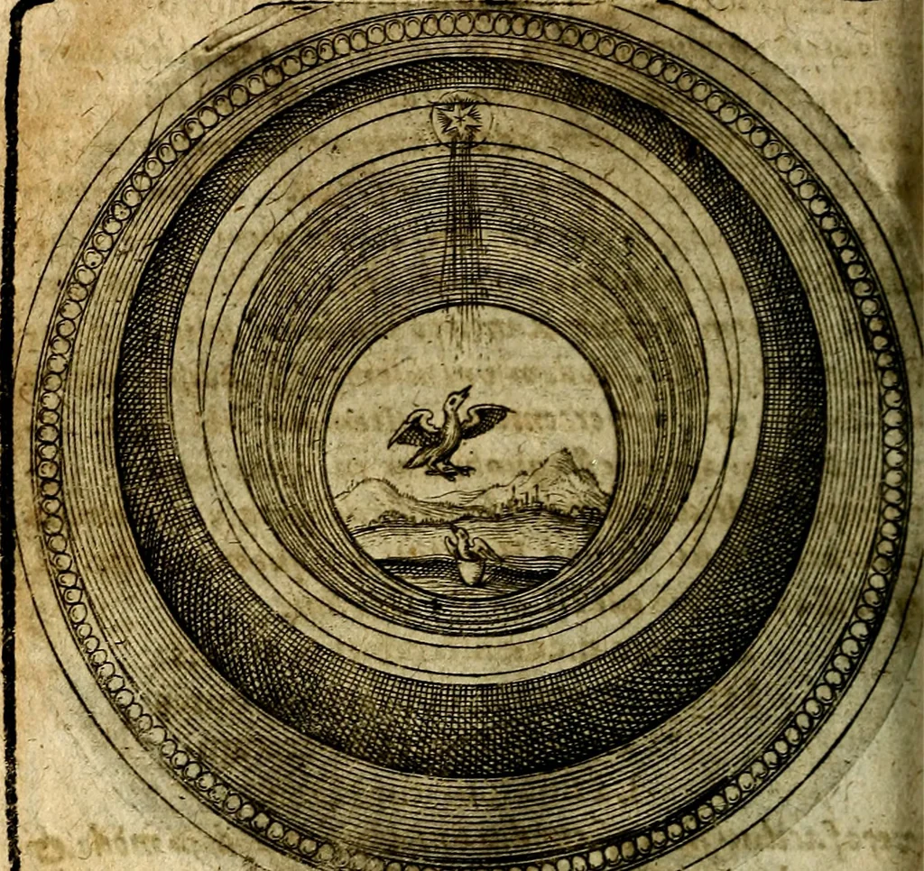 An illustration from Joachimi Camerarii Symbolorum et emblematum, centuriae quatuor .., 1668, leaf 547