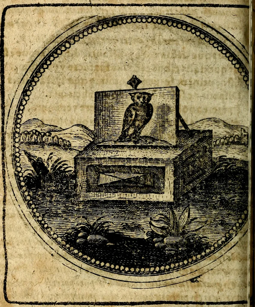 An illustration from Joachimi Camerarii Symbolorum et emblematum, centuriae quatuor .., 1668, leaf 571
