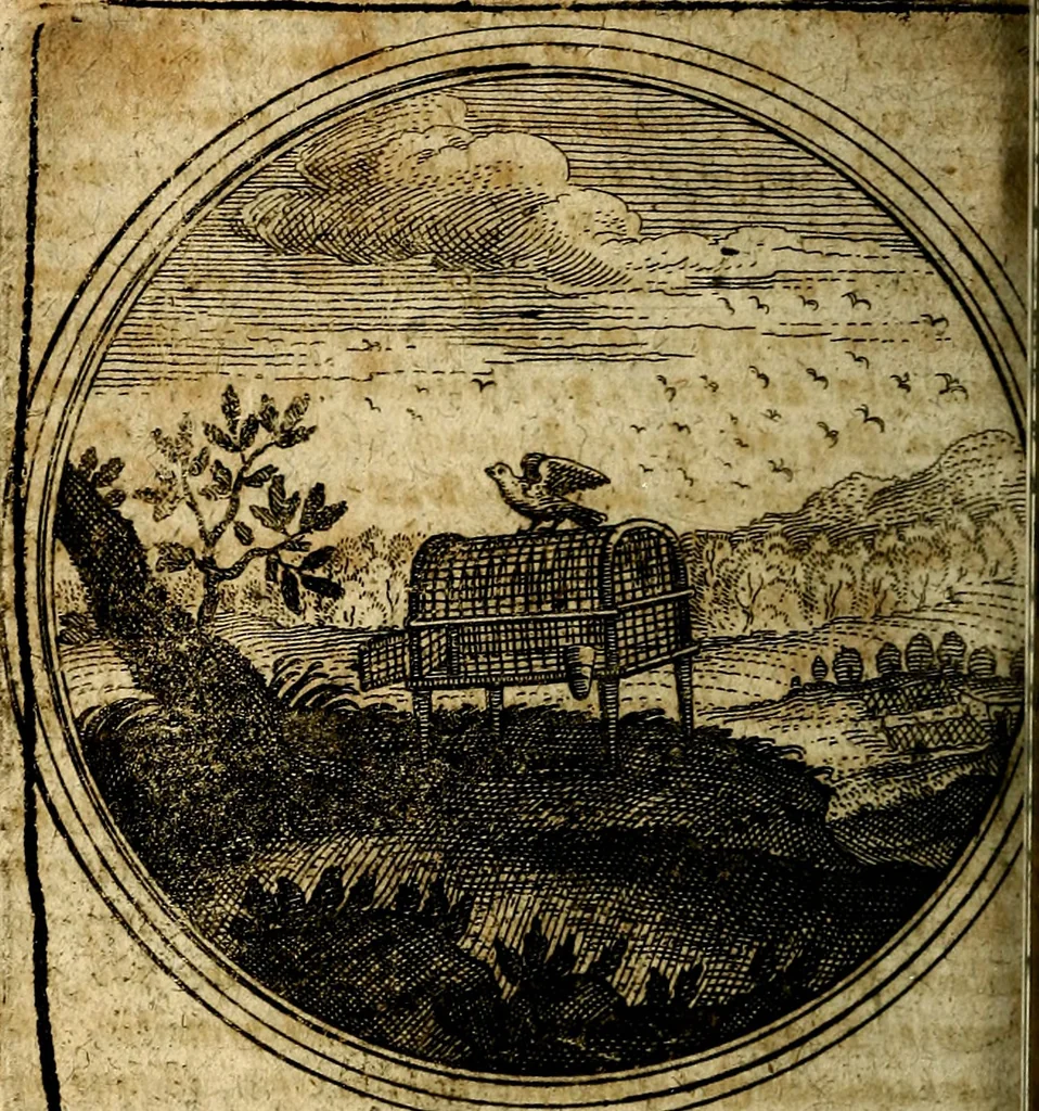 An illustration from Joachimi Camerarii Symbolorum et emblematum, centuriae quatuor .., 1668, leaf 589