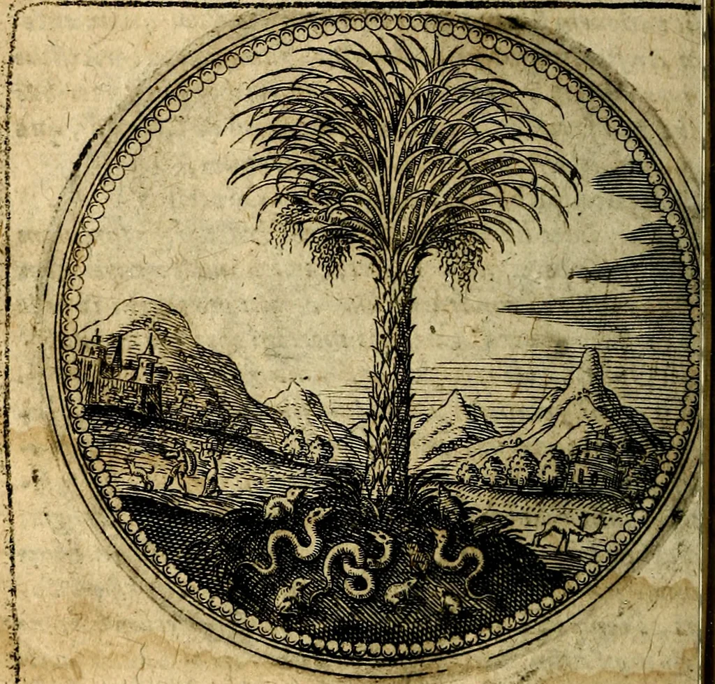 An illustration from Joachimi Camerarii Symbolorum et emblematum, centuriae quatuor .., 1668, leaf 59