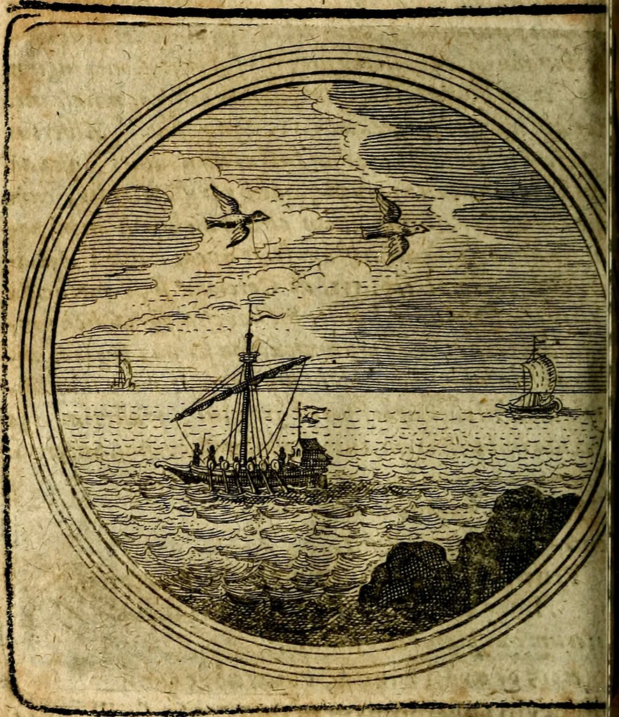An illustration from Joachimi Camerarii Symbolorum et emblematum, centuriae quatuor .., 1668, leaf 591