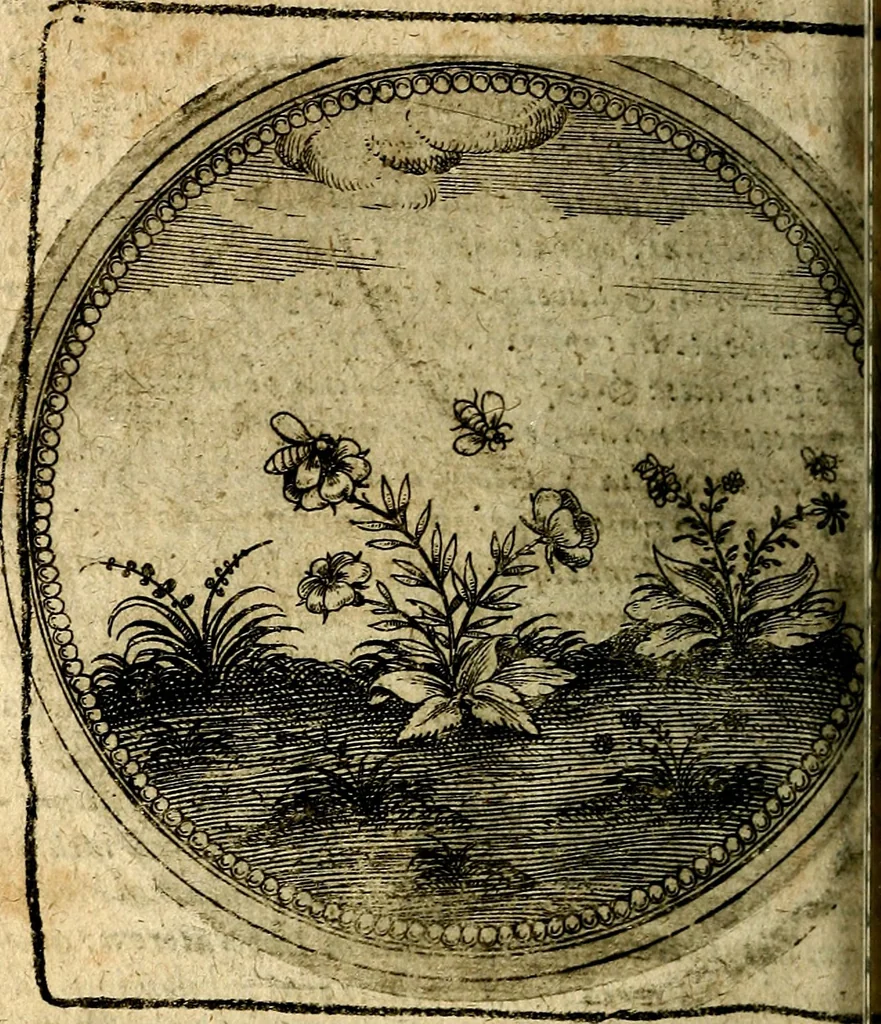 An illustration from Joachimi Camerarii Symbolorum et emblematum, centuriae quatuor .., 1668, leaf 599
