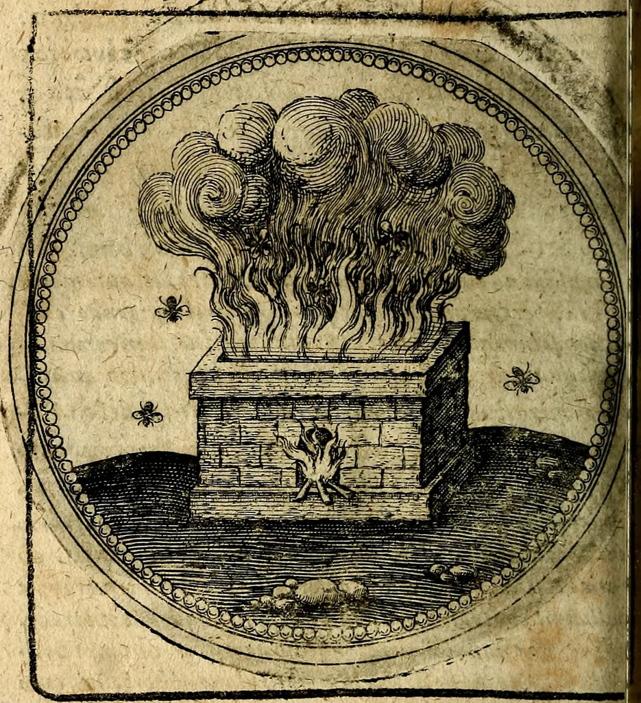 An illustration from Joachimi Camerarii Symbolorum et emblematum, centuriae quatuor .., 1668, leaf 603