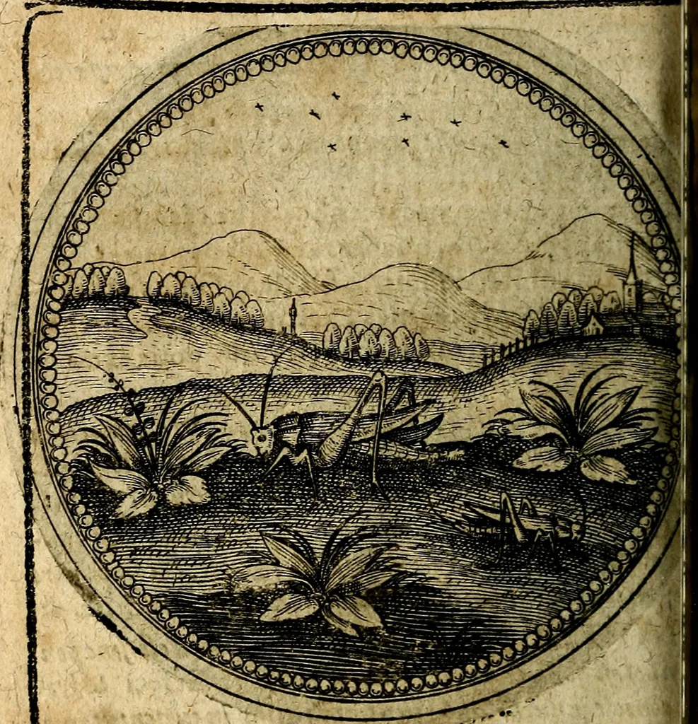 An illustration from Joachimi Camerarii Symbolorum et emblematum, centuriae quatuor .., 1668, leaf 609
