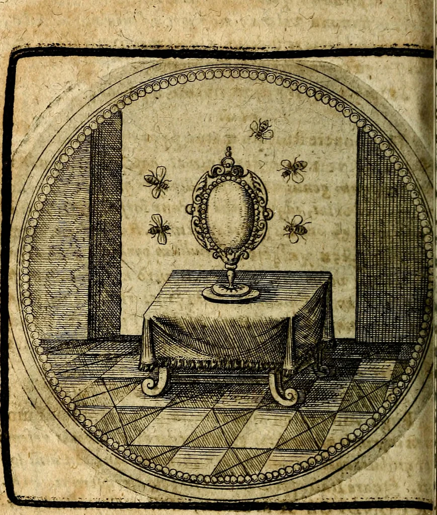 An illustration from Joachimi Camerarii Symbolorum et emblematum, centuriae quatuor .., 1668, leaf 613