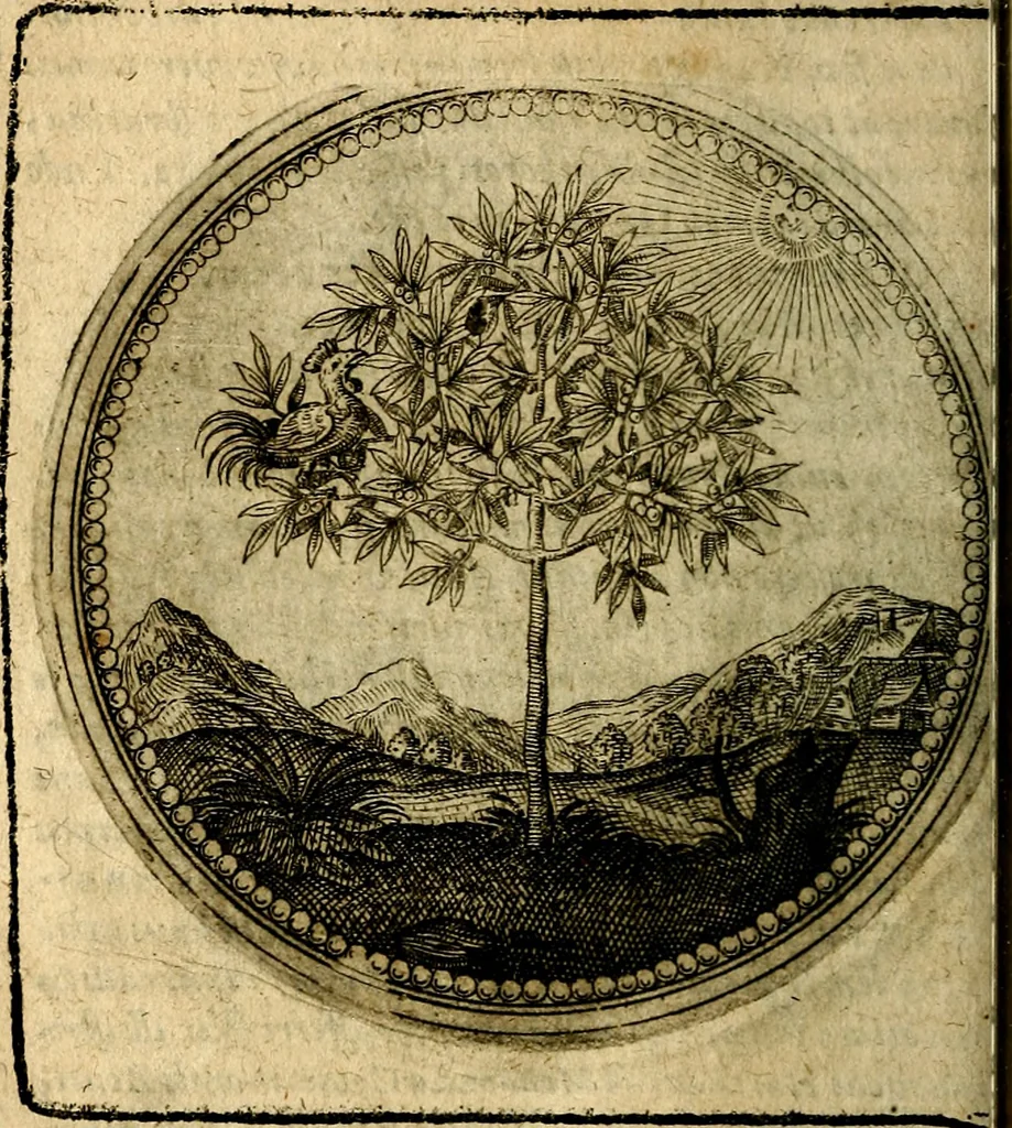 An illustration from Joachimi Camerarii Symbolorum et emblematum, centuriae quatuor .., 1668, leaf 65
