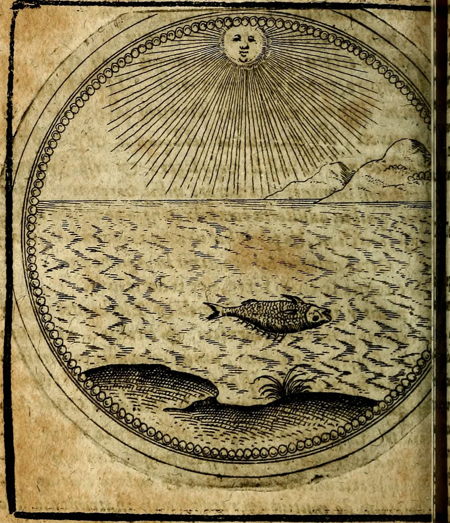 An illustration from Joachimi Camerarii Symbolorum et emblematum, centuriae quatuor .., 1668, leaf 691