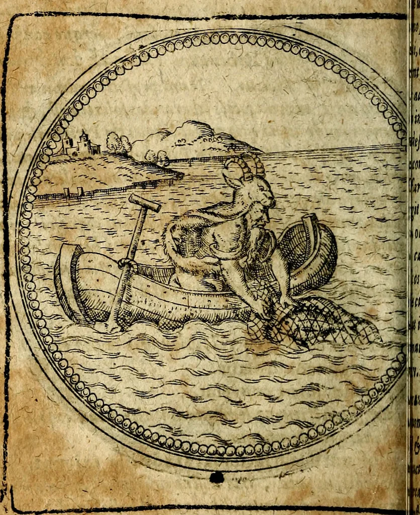 An illustration from Joachimi Camerarii Symbolorum et emblematum, centuriae quatuor .., 1668, leaf 697