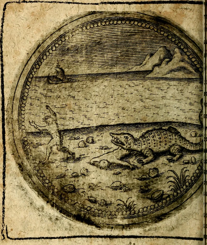 An illustration from Joachimi Camerarii Symbolorum et emblematum, centuriae quatuor .., 1668, leaf 757