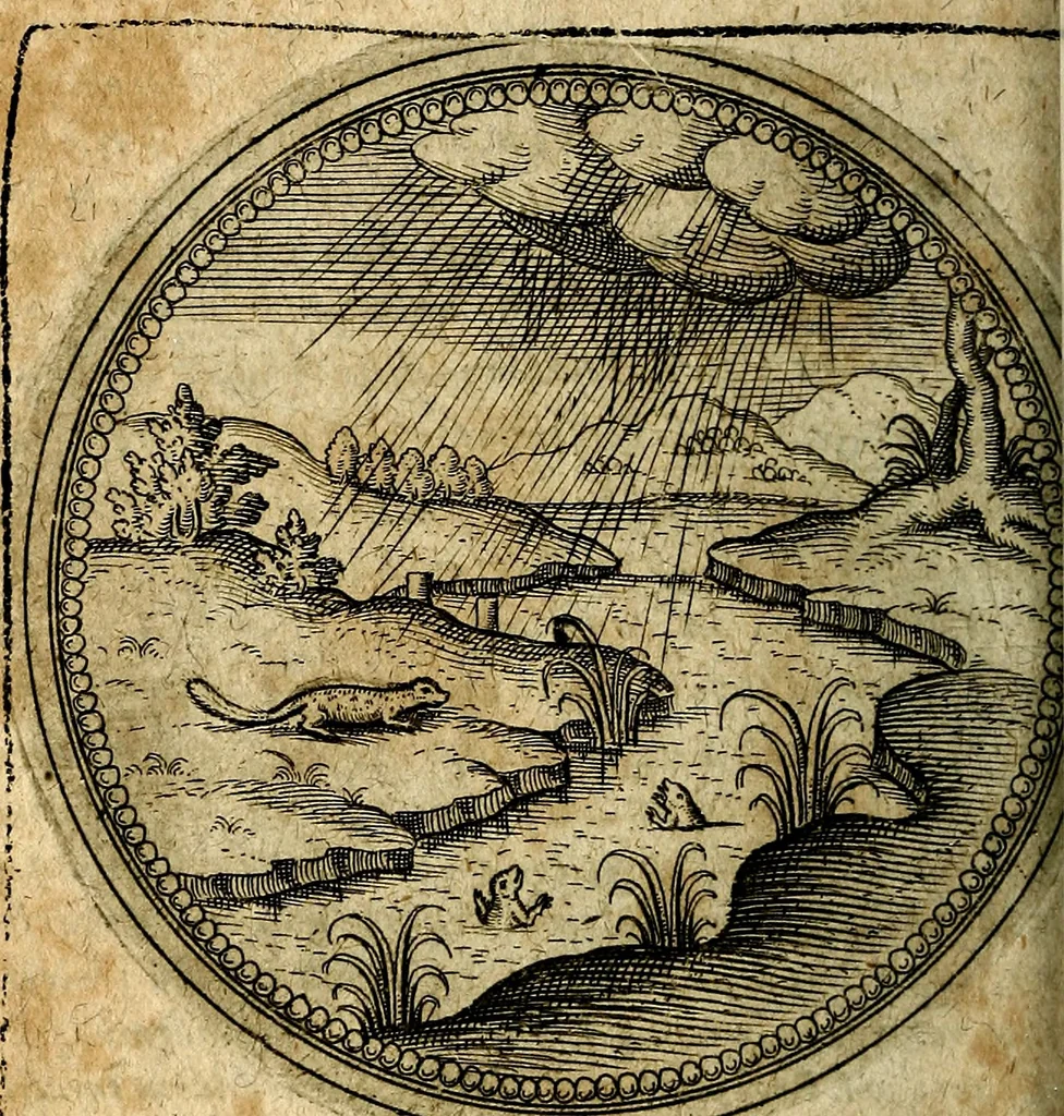 An illustration from Joachimi Camerarii Symbolorum et emblematum, centuriae quatuor .., 1668, leaf 763