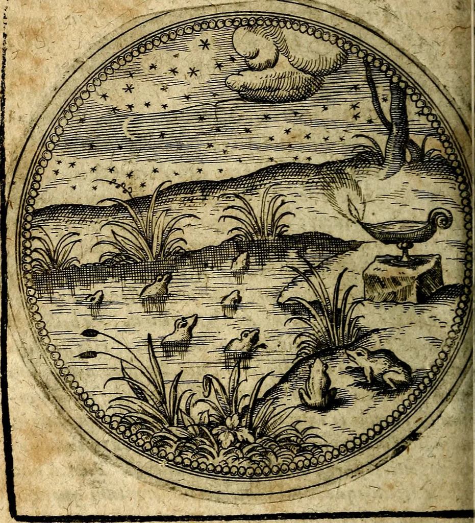 An illustration from Joachimi Camerarii Symbolorum et emblematum, centuriae quatuor .., 1668, leaf 769