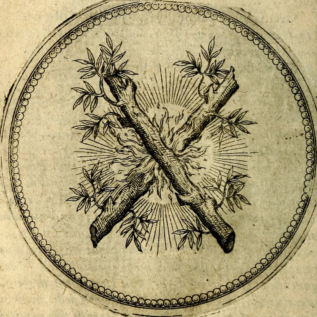 An illustration from Joachimi Camerarii Symbolorum et emblematum, centuriae quatuor .., 1668, leaf 77