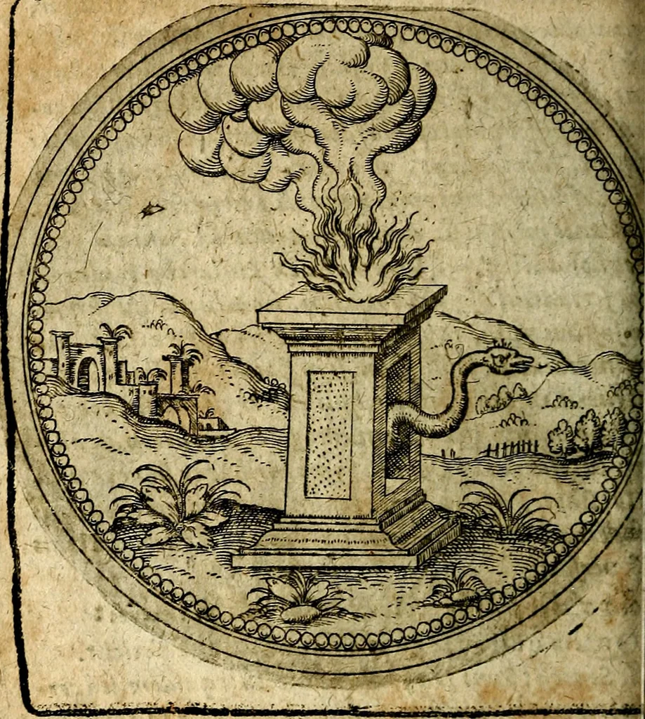 An illustration from Joachimi Camerarii Symbolorum et emblematum, centuriae quatuor .., 1668, leaf 783