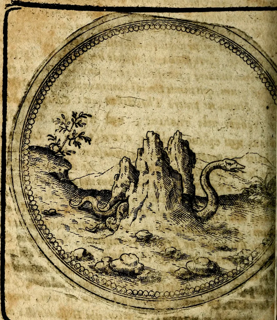 An illustration from Joachimi Camerarii Symbolorum et emblematum, centuriae quatuor .., 1668, leaf 787